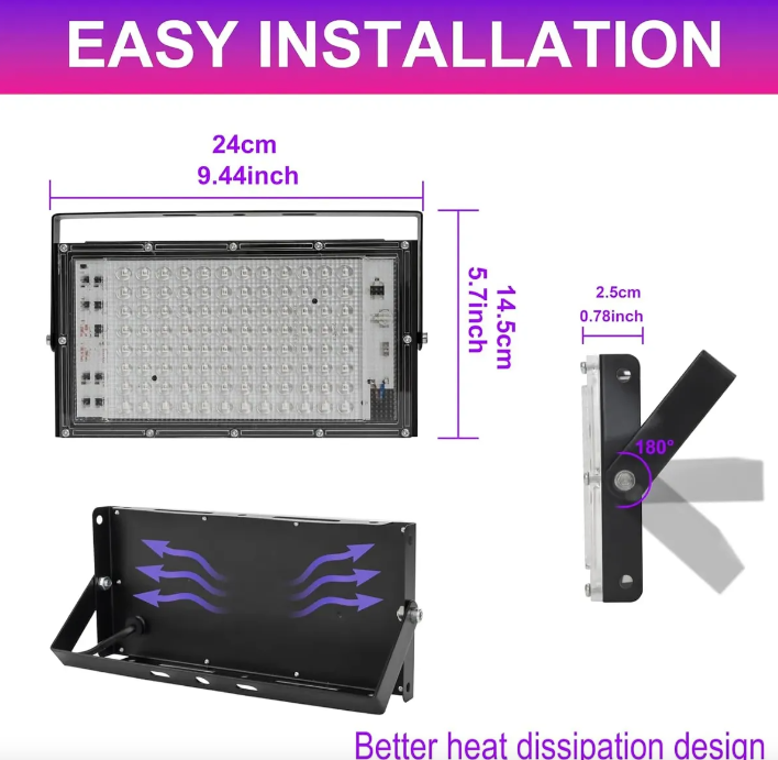 Luz led UV 100W - foto 3